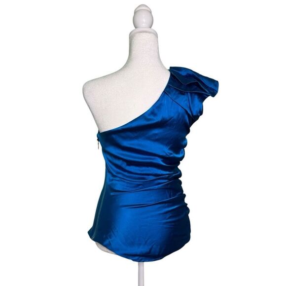 Vintage Cache Y2K One Shoulder Silk‎ Top Women’s Size Medium - Picture 2 of 11